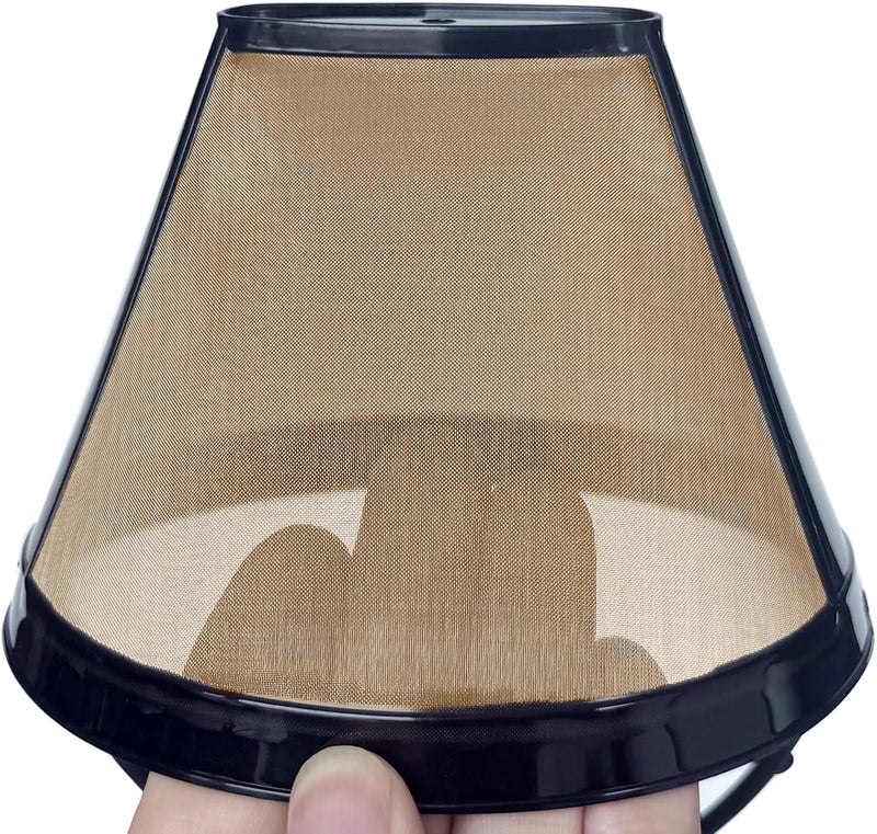 Cestlaive #4 Gold Cone Reusable Permanent Coffee Basket Filter Replacement for Cuisinart Coffee Maker (Pack of 4) - Image 4